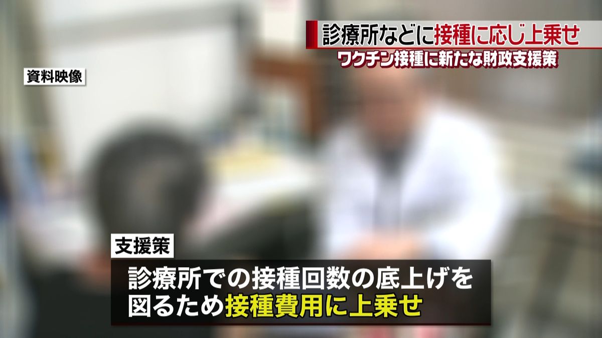 接種を促進　診療所などに新たな財政支援策