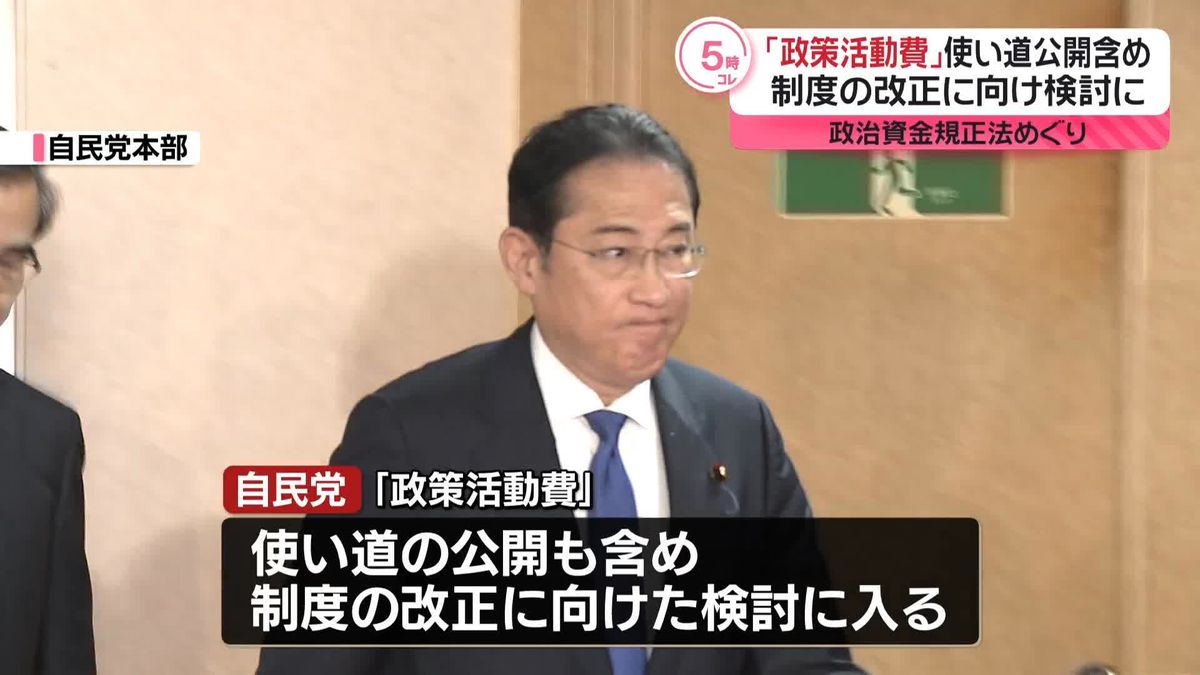 自民党「政策活動費」制度改正に向け検討入り…使い道公開も