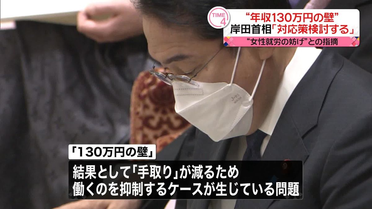 パートタイム労働者の妨げ“年収130万円の壁” 岸田首相｢幅広く対応策を検討する｣ 