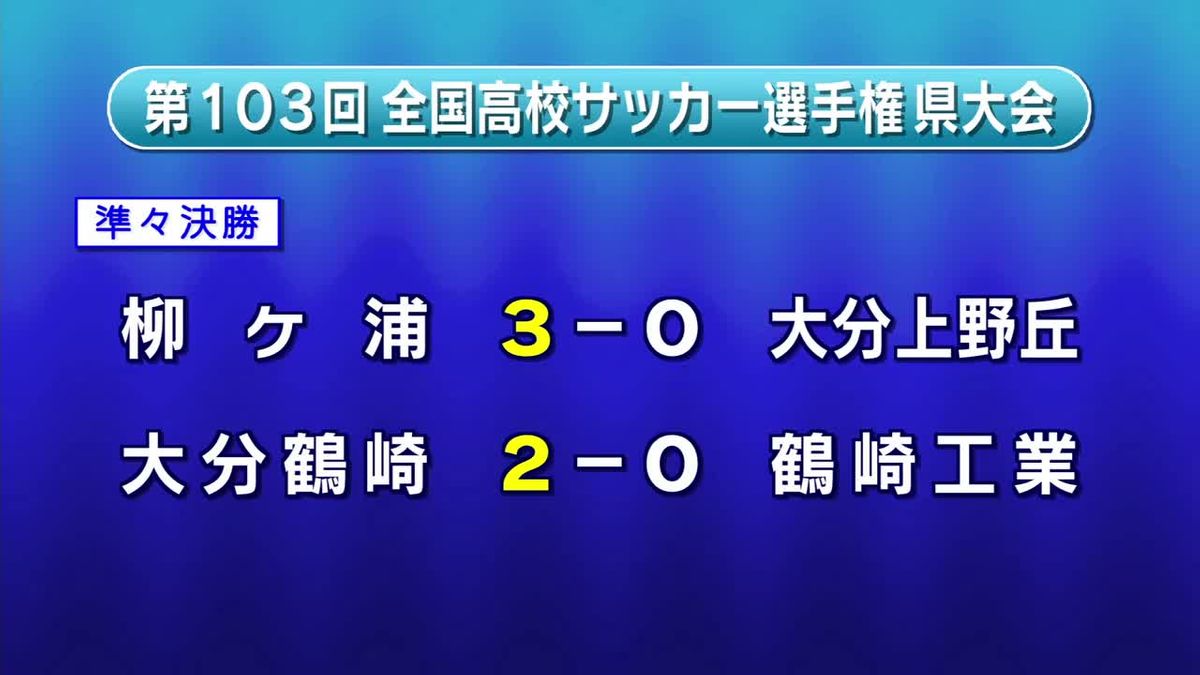 柳ヶ浦と大分鶴崎がベスト４進出　全国高校サッカー選手権大分県大会