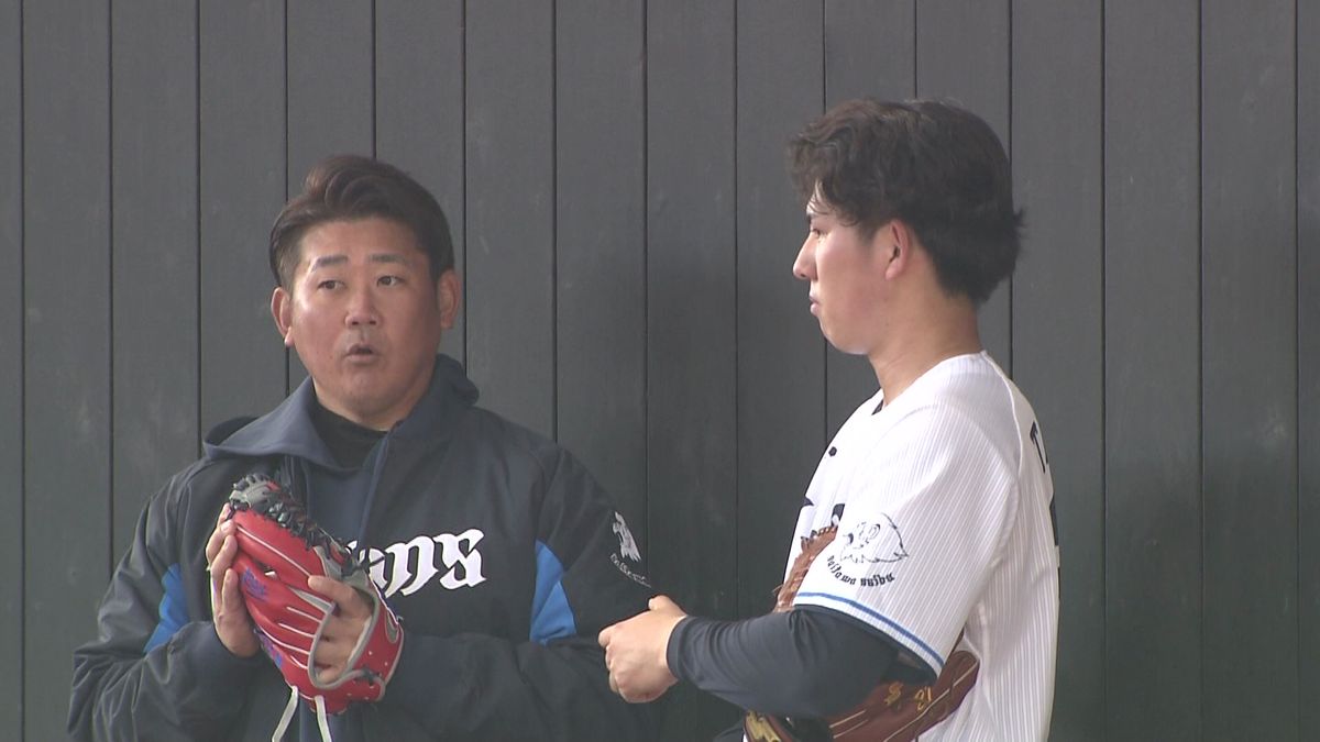 【西武】松坂臨時投手コーチ　同じ“ドラ1”武内夏暉の改善点は「ないです」と食い気味に　「大きな弓のよう」と絶賛