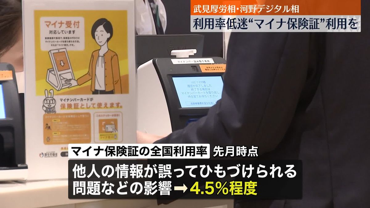 武見厚労相と河野デジタル担当相“マイナ保険証”利用を呼びかけ　都内の病院視察