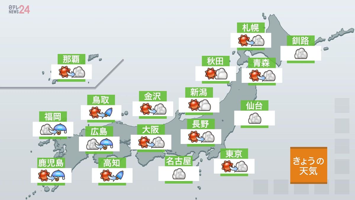 【天気】季節外れの暖かさ続く　西日本は天気下り坂　花粉非常に多い