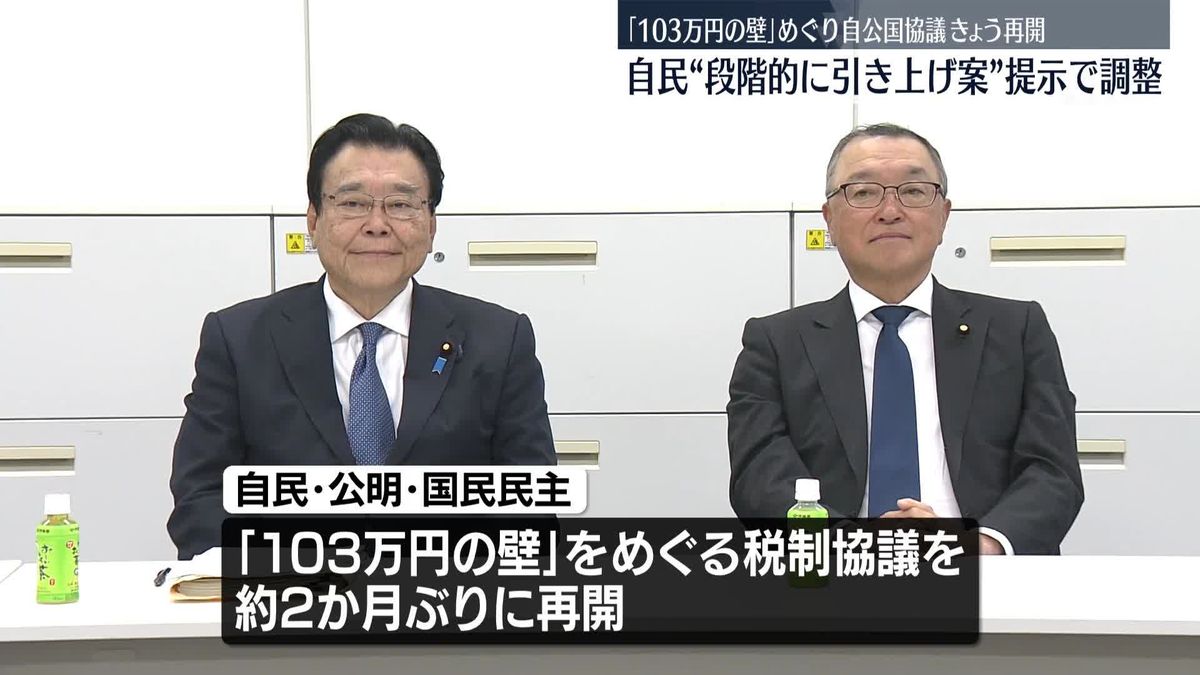 「103万円の壁」年収に応じ段階的引き上げ案　自民が公明、国民民主との協議で示す方向