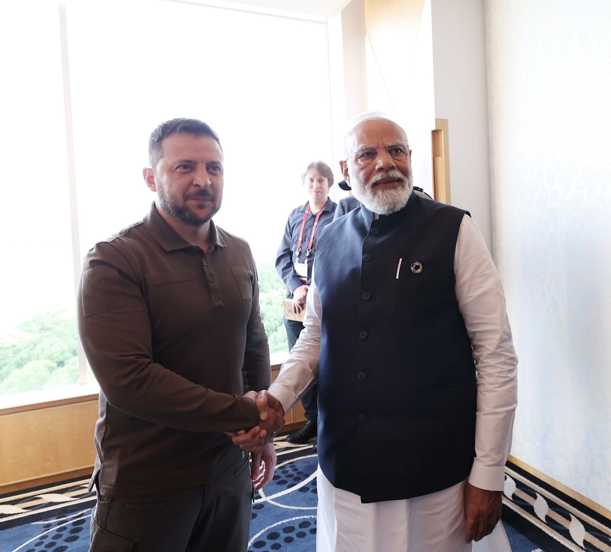 ゼレンスキー大統領　インド・モディ首相と会談