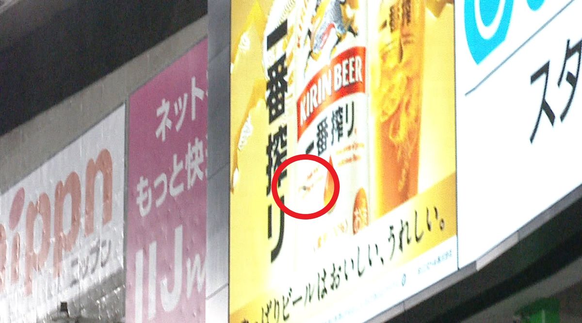 “看板直撃”で100万円＆ビール1年分ゲット　広島・デビッドソンが特大の5号ホームランで先制