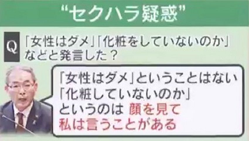 “女性蔑視”とも取れる発言については…