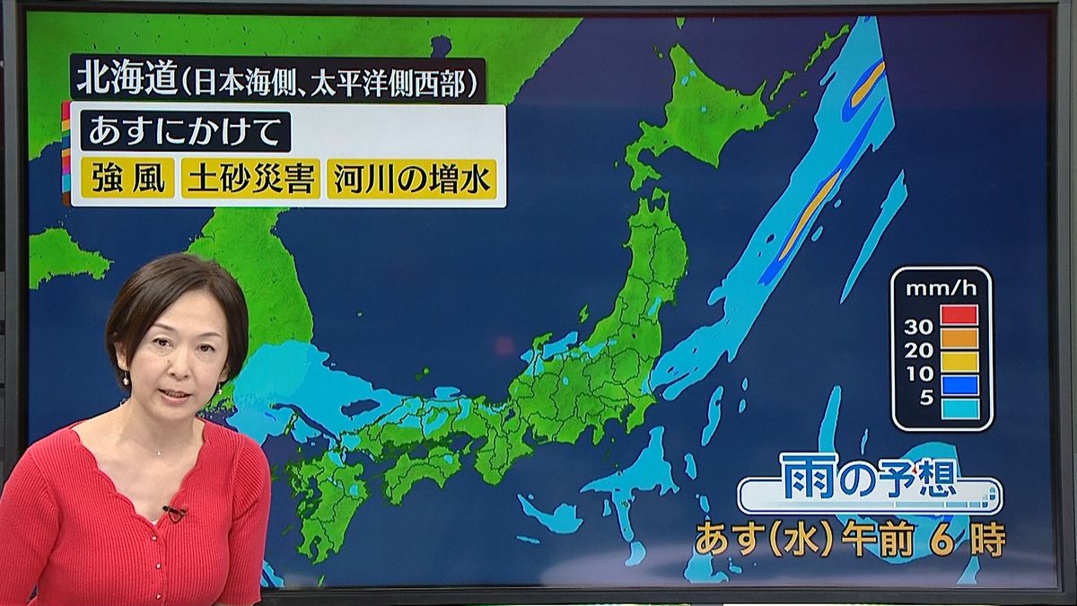 【天気】朝にかけ雨雲が北日本通過　昼間の暑さも少しやわらぐ