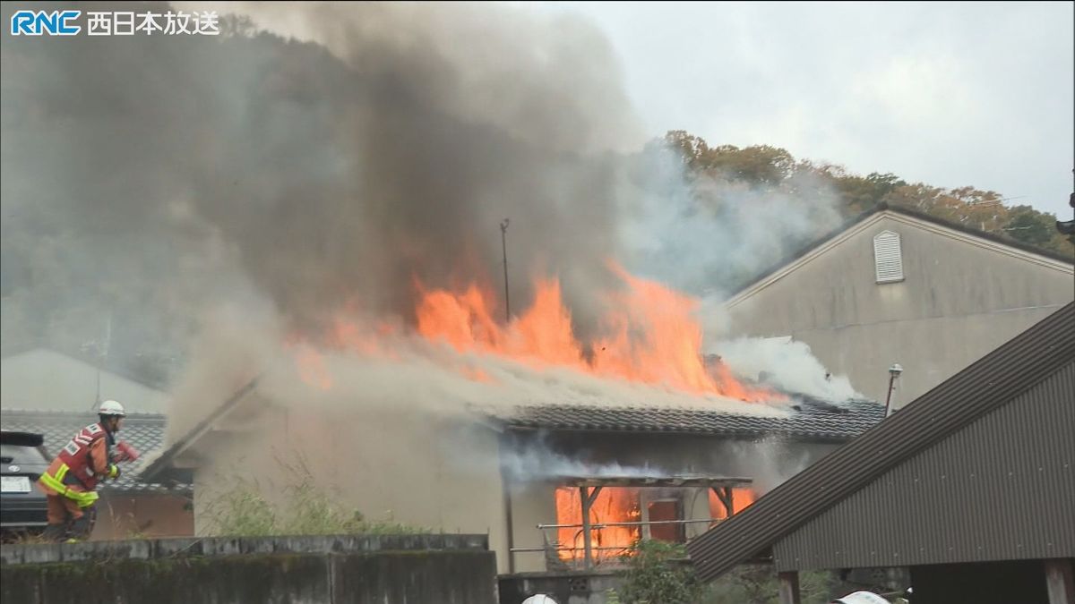 津山市で住宅1棟全焼　住民は逃げ出して無事