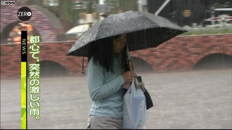 東京都心で局地的大雨　練馬で３０．５ミリ