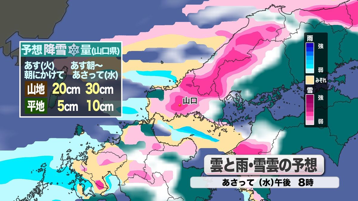 雲と雨・雪雲の予想