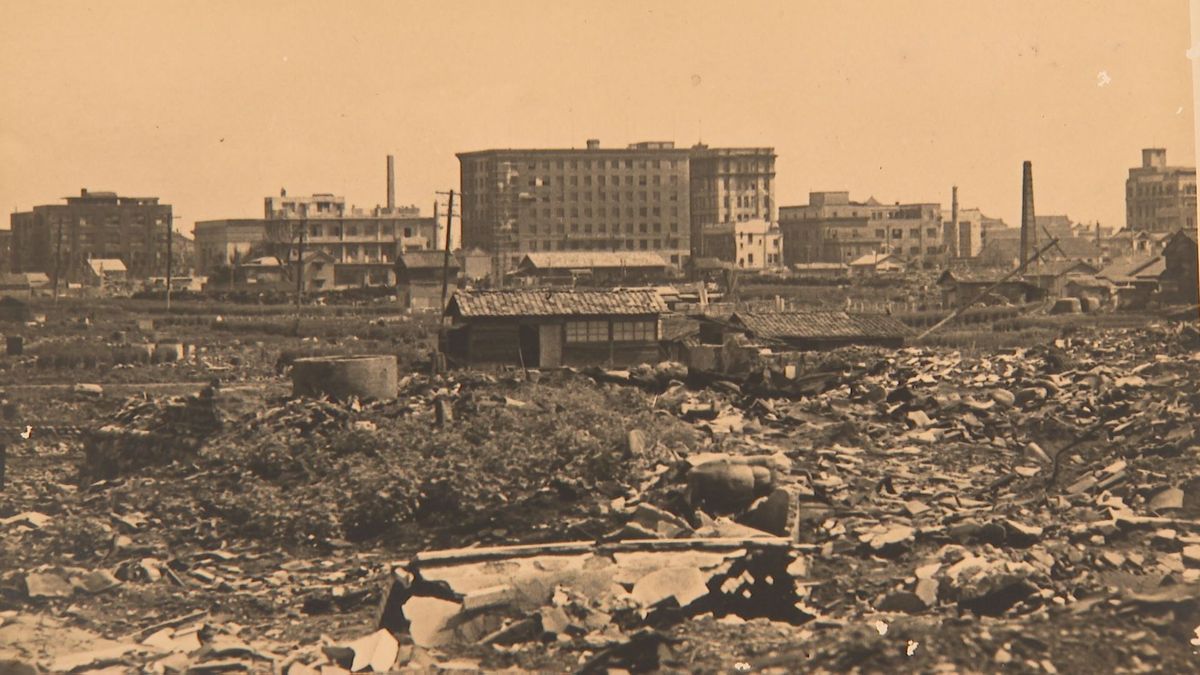 1945年-1946年ごろの名古屋市街風景（名古屋市博物館 所蔵）