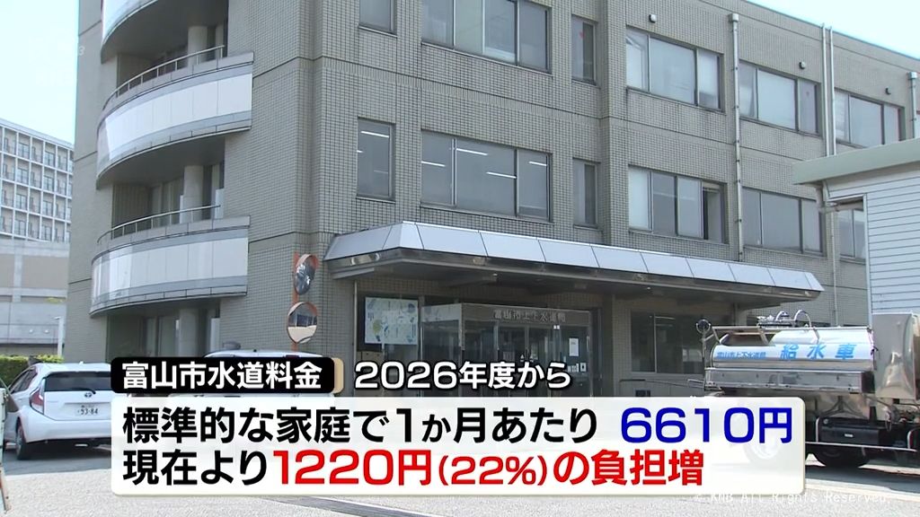 富山市の水道料2026年度からアップへ　藤井市長「国に財政支援の拡充など要請」