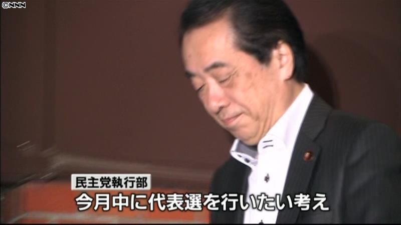 代表選と首相指名選挙、月内に～岡田幹事長