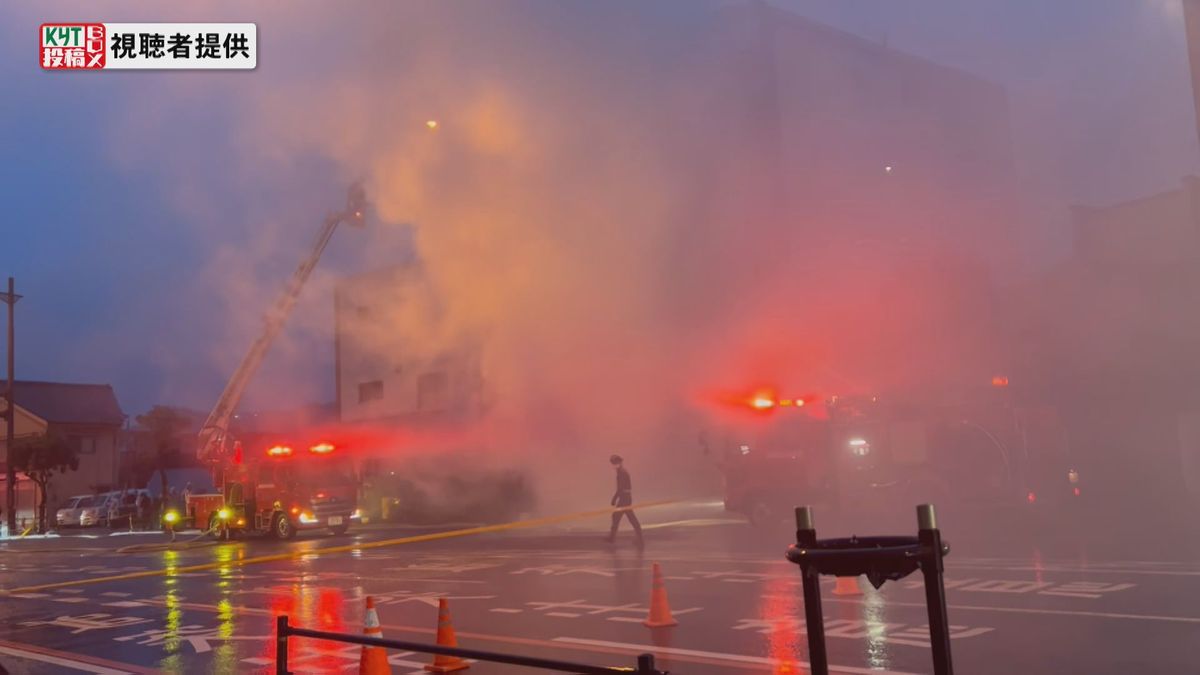 「煙がすごくて何も見えなかった」鹿児島市伊敷の居酒屋で火事 高齢の女性が病院に搬送