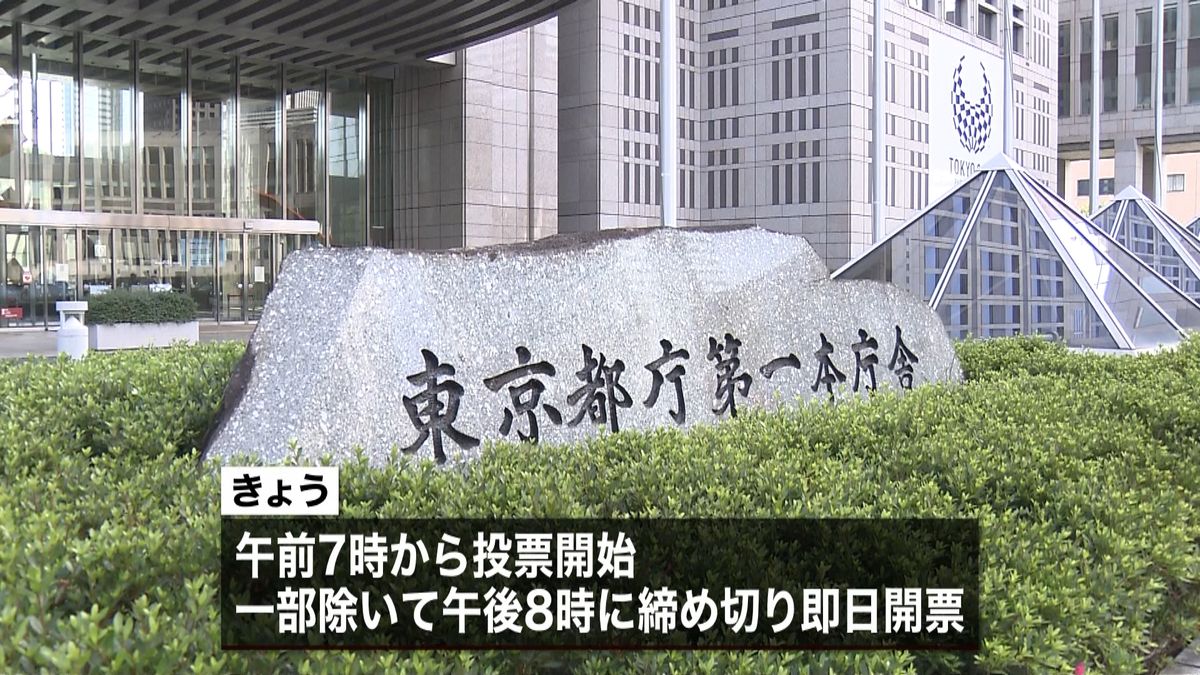 東京都知事選挙　きょう投票日