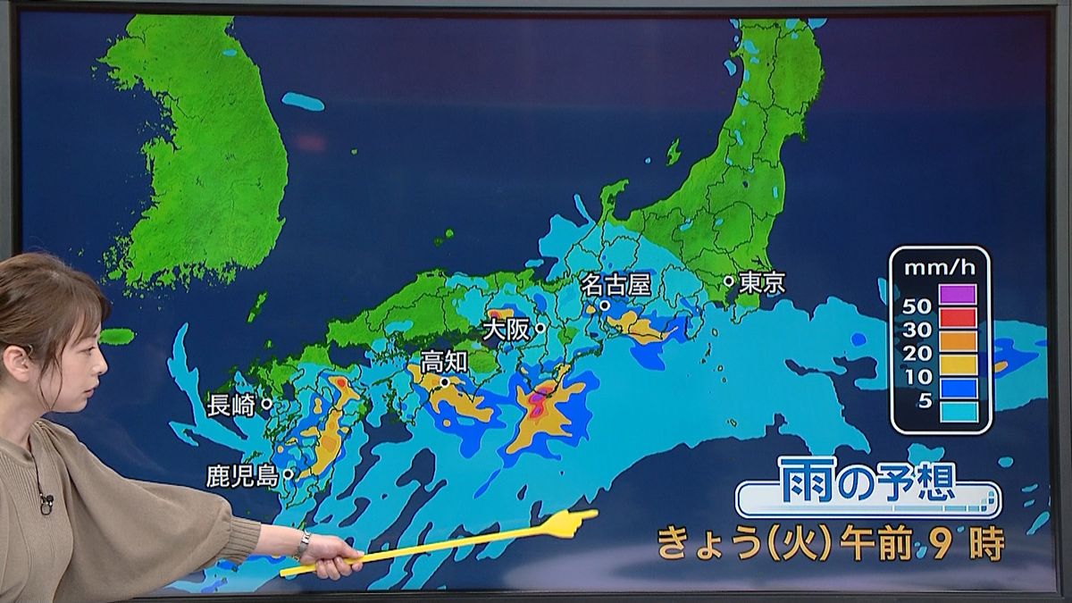 【天気】西日本から東海中心に大雨　土砂災害など厳重警戒
