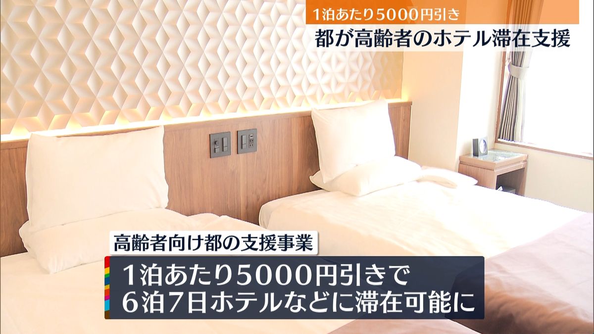 “家庭内感染”防止へ　同居人いる高齢者にホテル宿泊費補助　東京