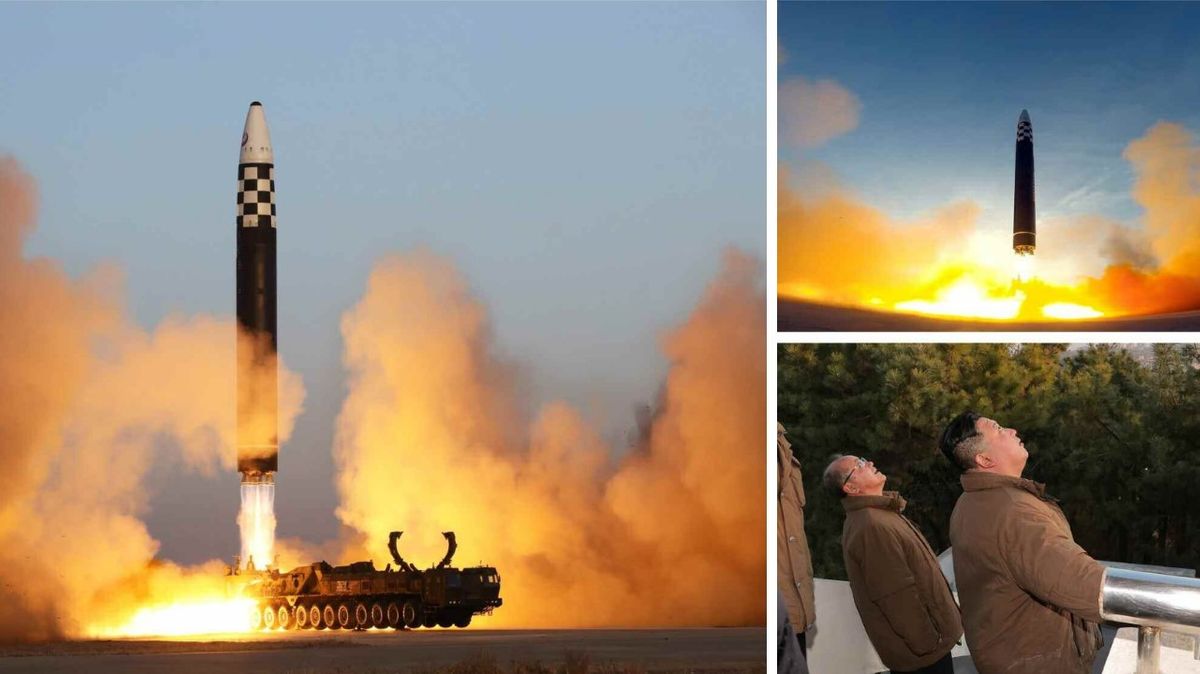 日韓首脳会談当日に北朝鮮が発射したICBM火星17(3月17日、労働新聞より)