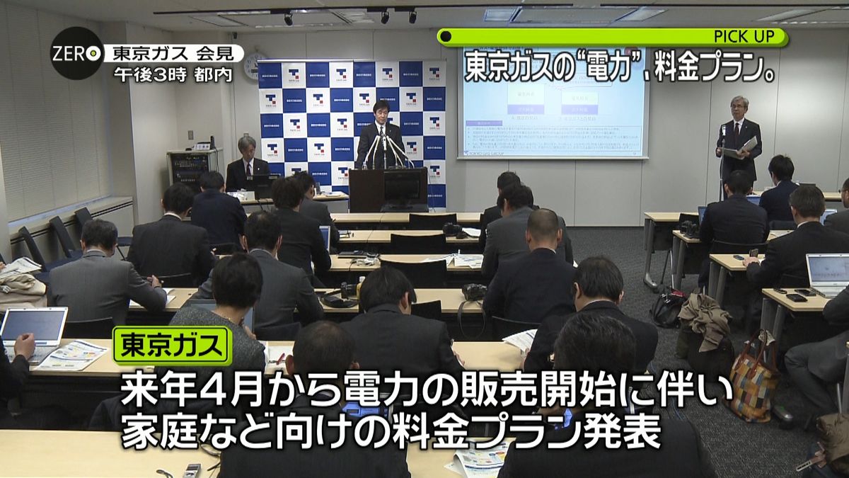 東京ガスが“電力”料金プラン発表