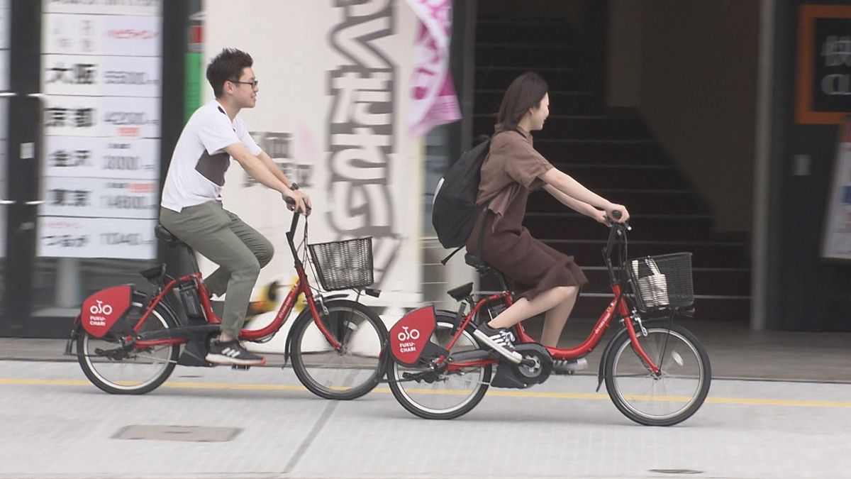 街なか観光に“ふくチャリ”人気　福井市のシェアサイクル　稼働去年の倍以上に