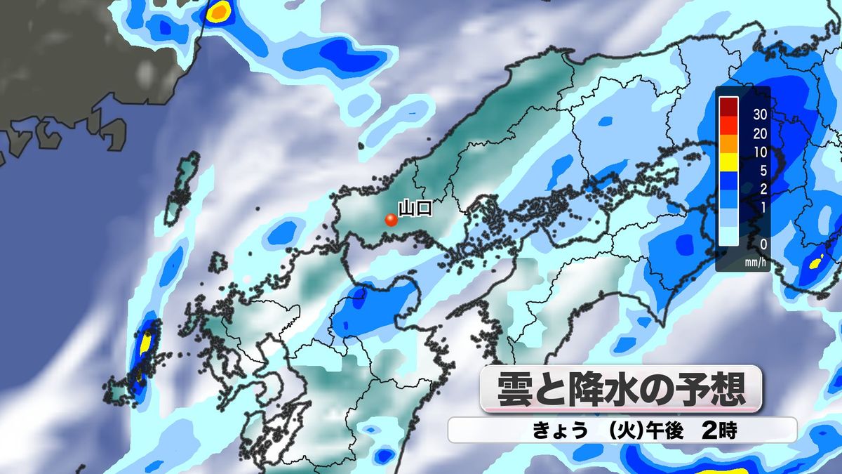 雲と降水の予想