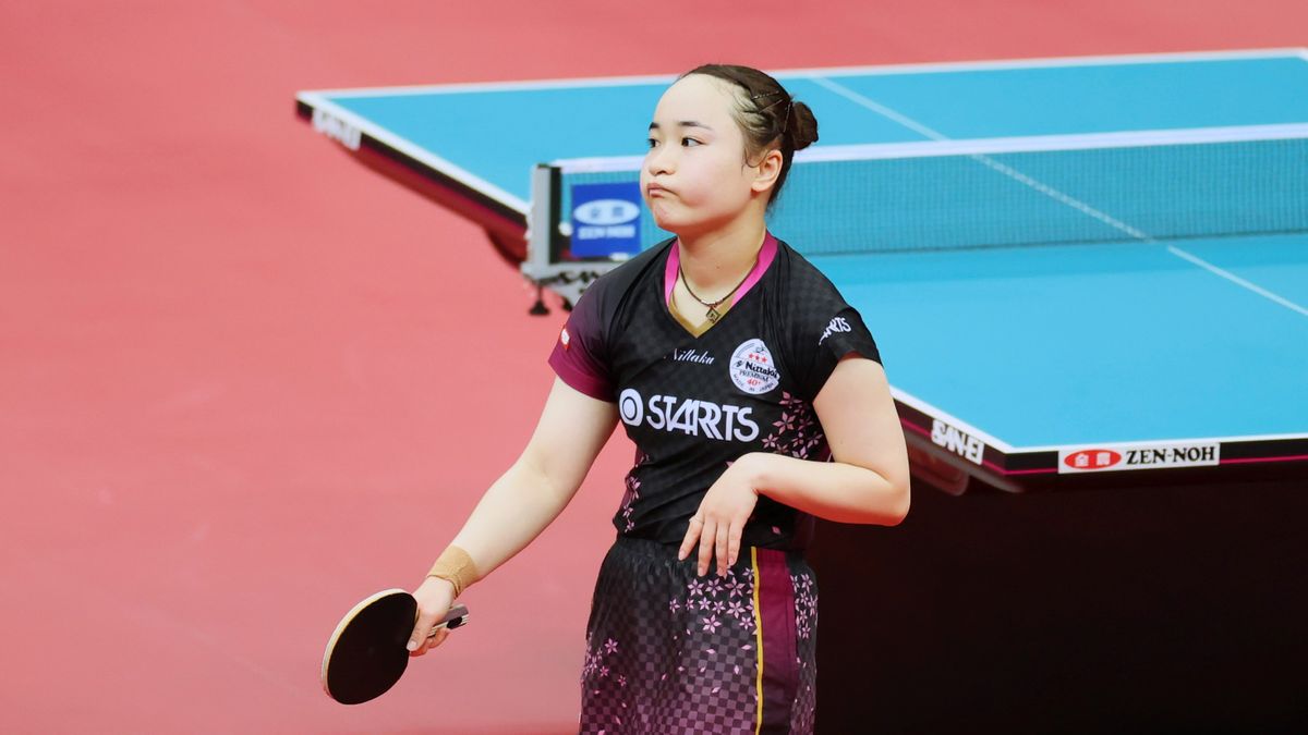 準々決勝で敗れた伊藤美誠選手(写真：アフロスポーツ)