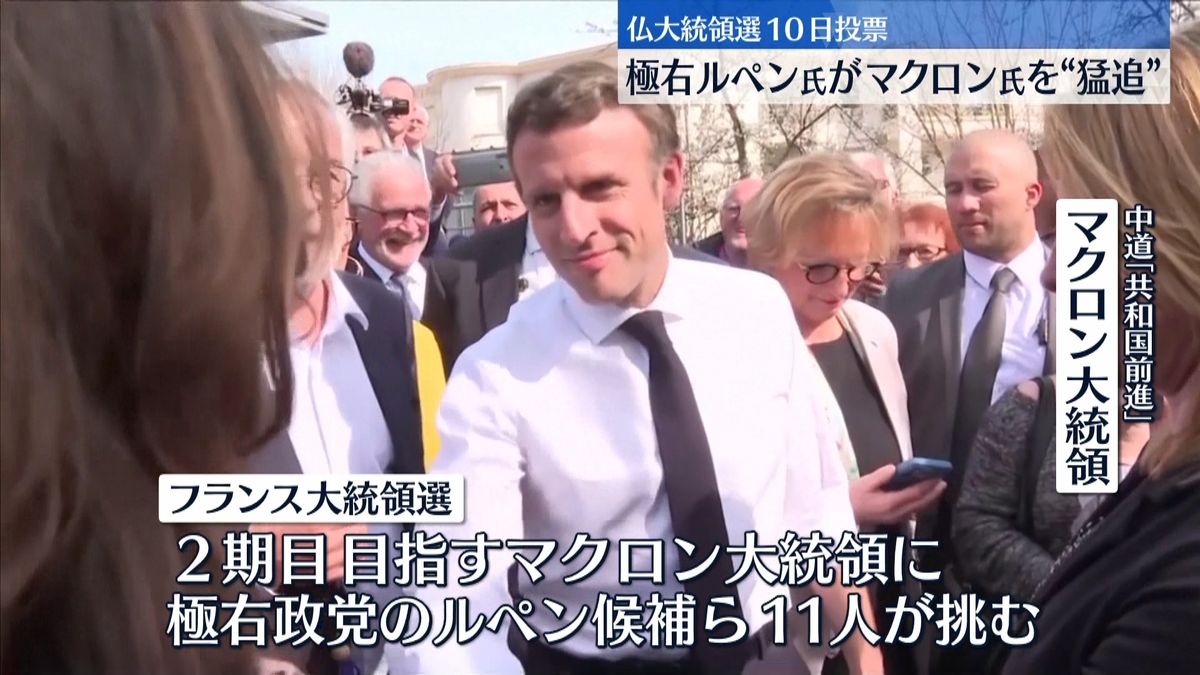 フランス大統領選 10日投票　極右ルペン氏“猛追”