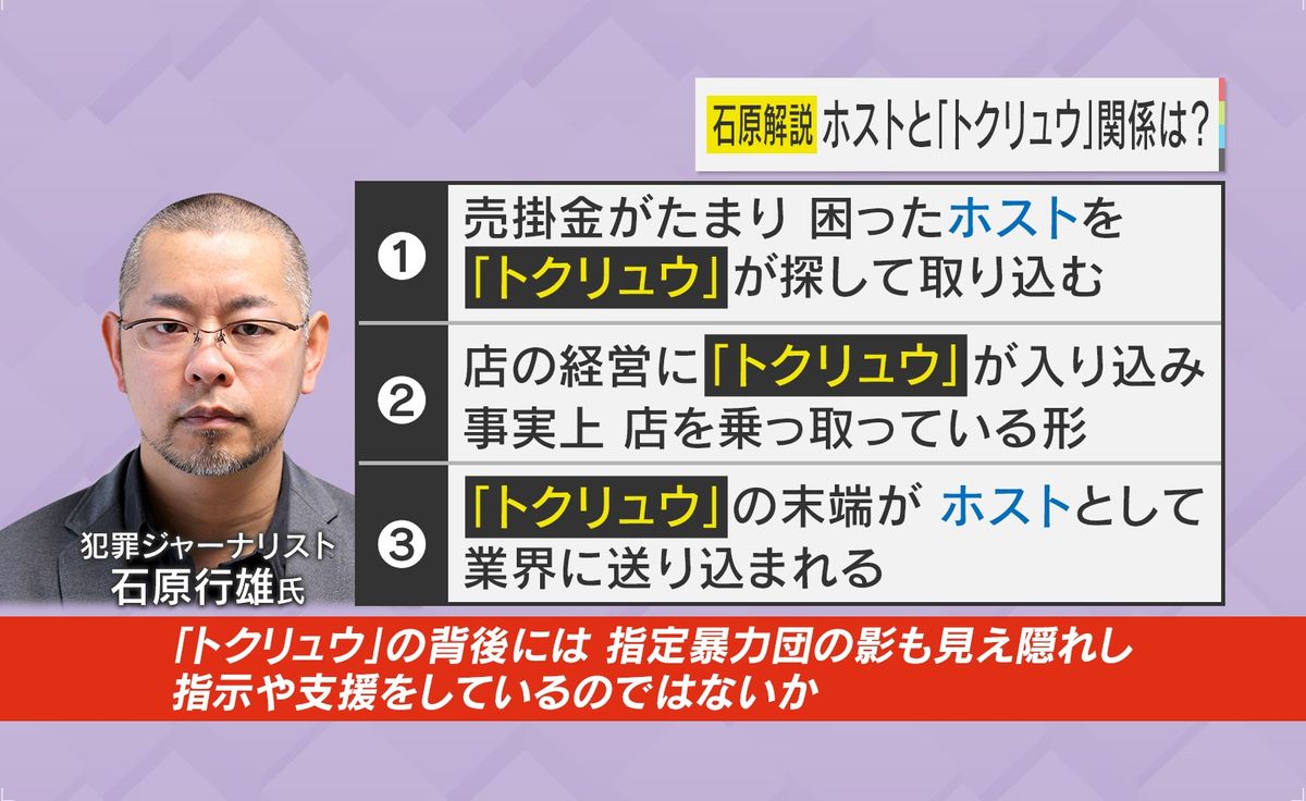 ホストと「トクリュウ」の関係とは？