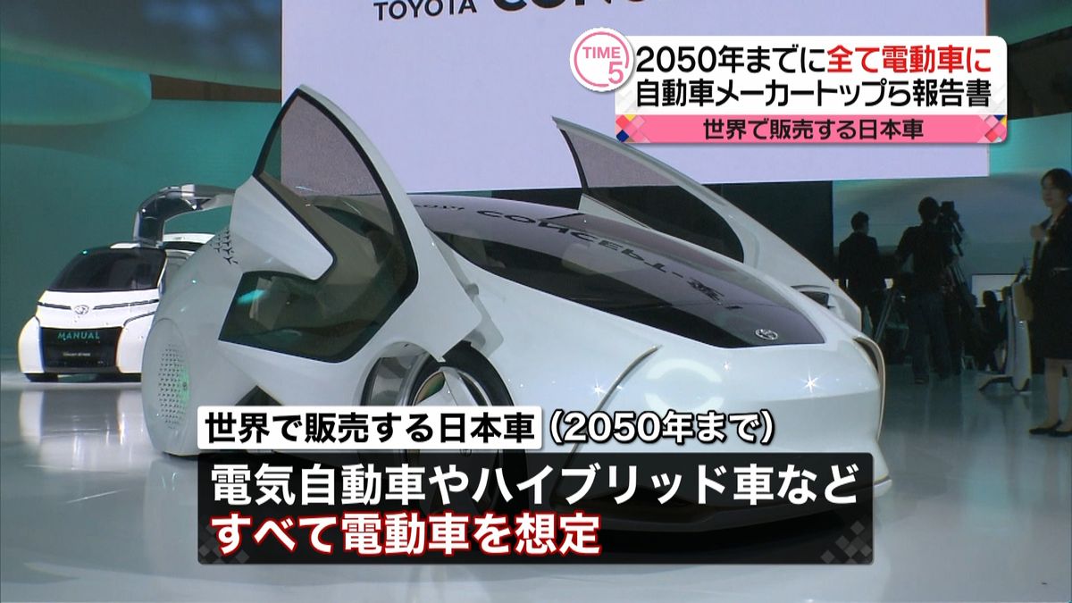 全日本車を“電動車”へ…２０５０年までに