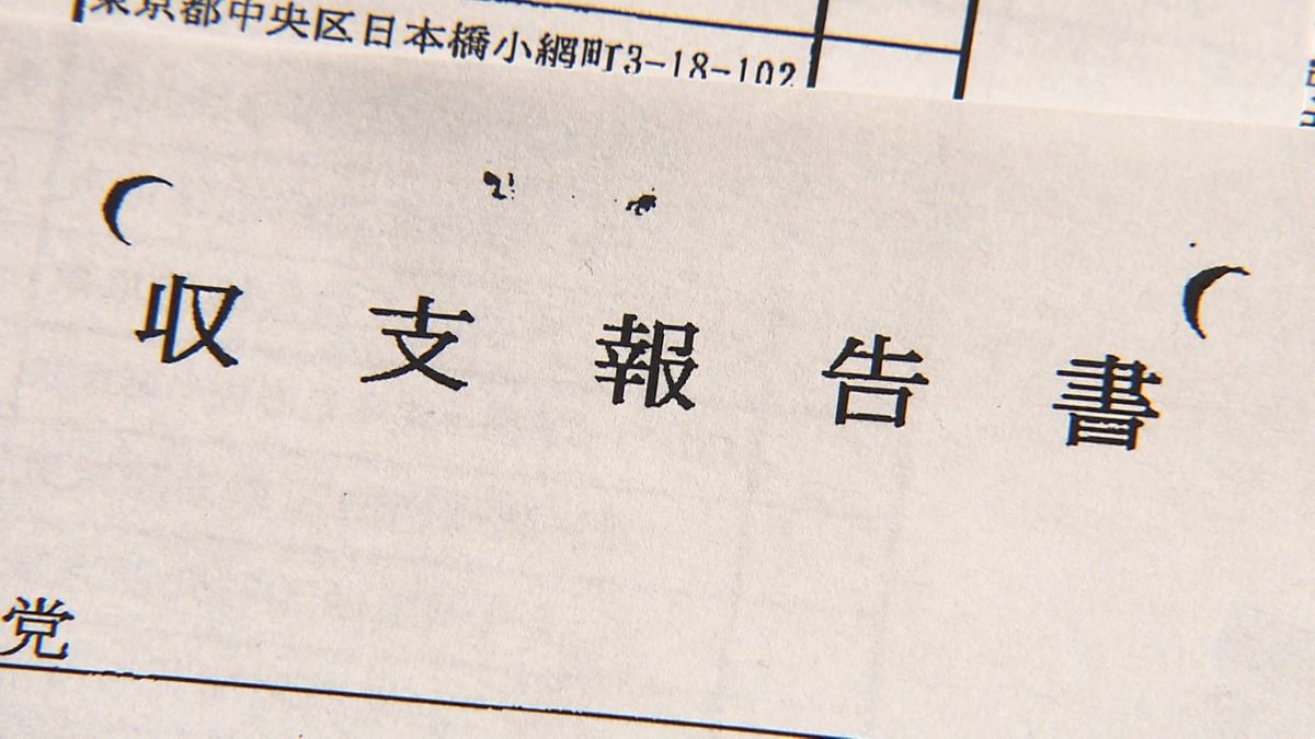 資料「政治資金収支報告書」