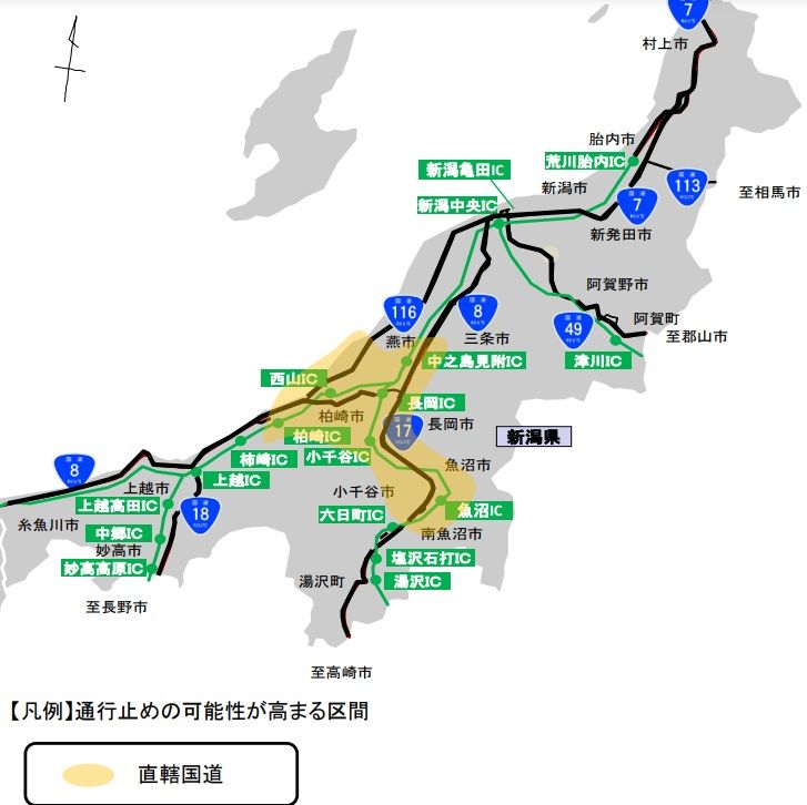 長岡国道事務所発表資料より