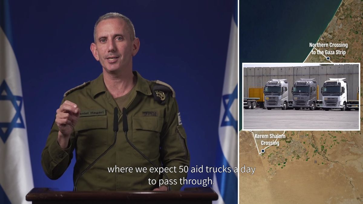 イスラエル軍、ガザ地区北部に新たな検問所を設置へ　人道支援物資を運搬