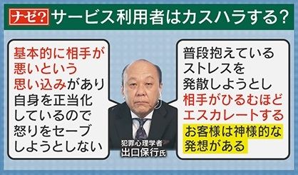 犯罪心理学者が分析「カスハラする理由」