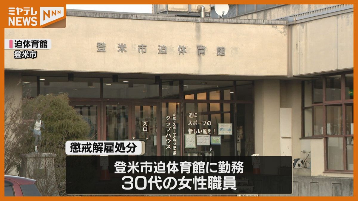 【懲戒解雇】体育館勤務の職員　施設の運営資金978万円”着服”（宮城・登米市）