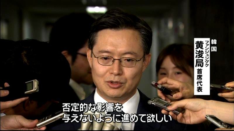 韓国高官、日本の北朝鮮問題対応にクギ刺す