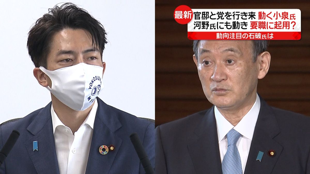 反転攻勢狙う菅首相…河野氏・小泉氏要職？