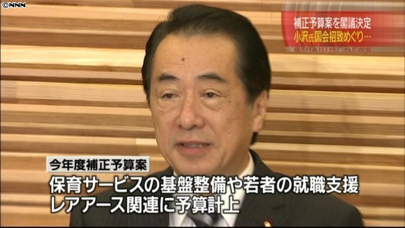 今年度補正予算案を閣議決定～政府