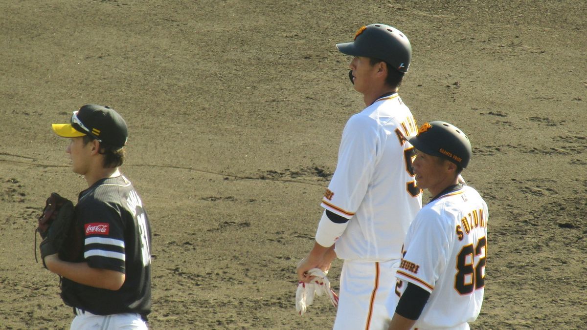 【巨人】練習試合 保科広一が打って秋広優人がかえす