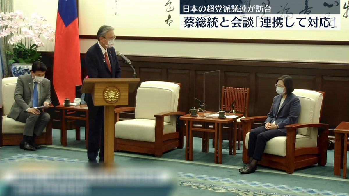 台湾への“中国圧力”に連携して対応を　古屋圭司議員らが蔡英文総統と会談