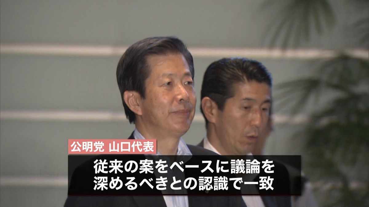 軽減税率　従来案ベースで議論の認識で一致