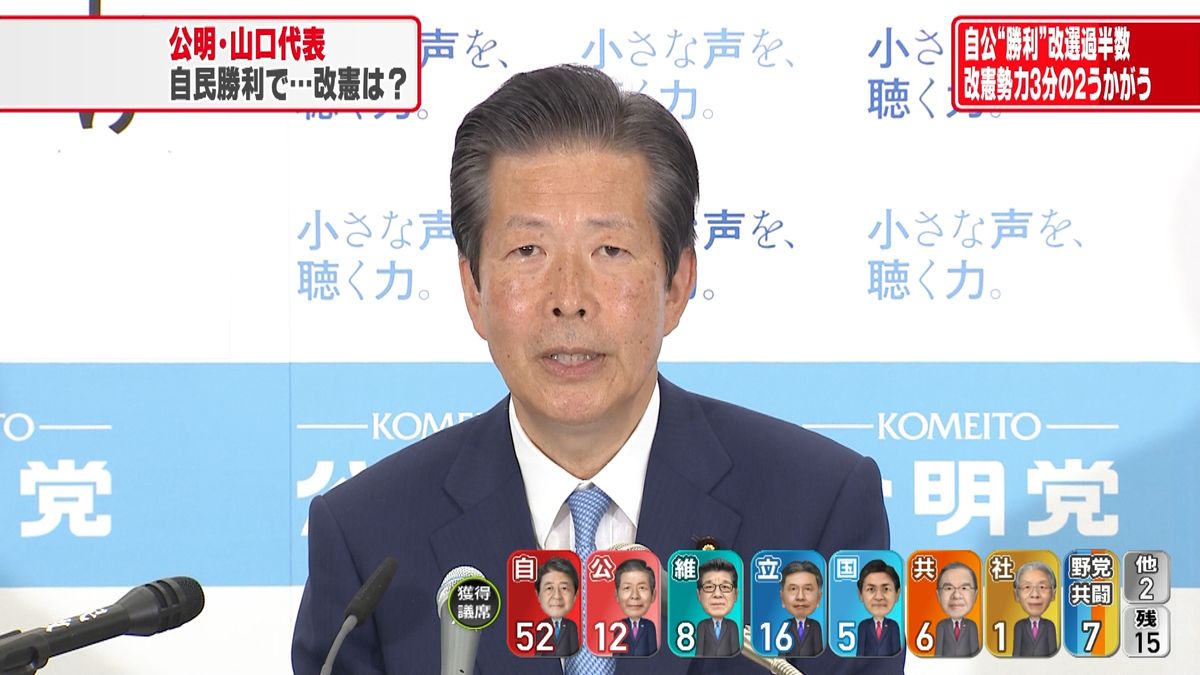 【参院選】公明党・山口那津男代表が会見