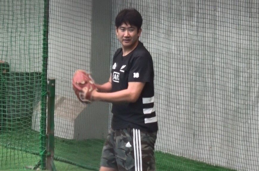 ジャイアンツ球場でトレーニングする菅野智之投手
