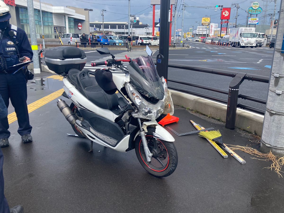 多賀城でバイク事故