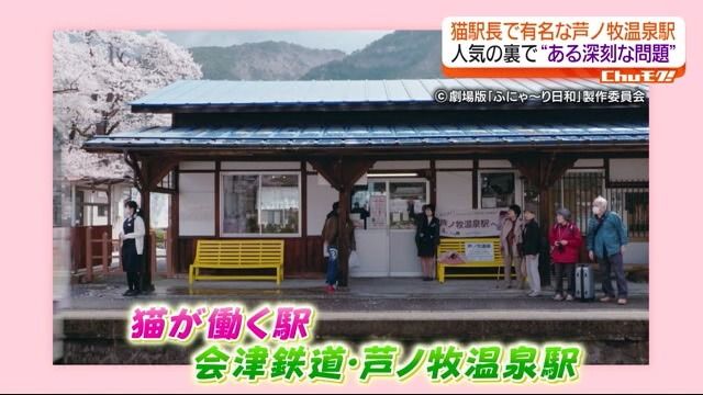 会津鉄道の芦ノ牧温泉駅