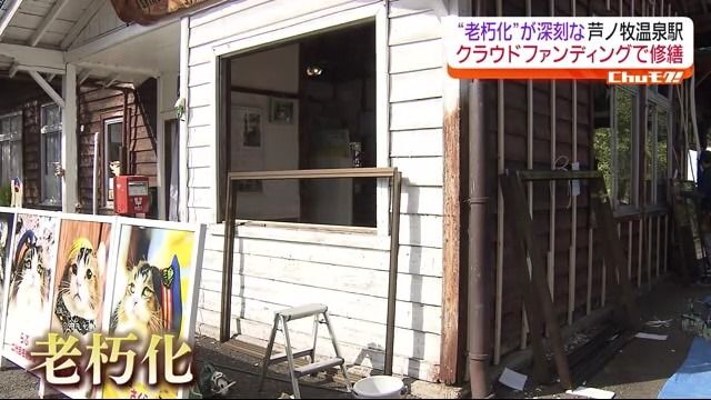 駅舎の老朽化が深刻