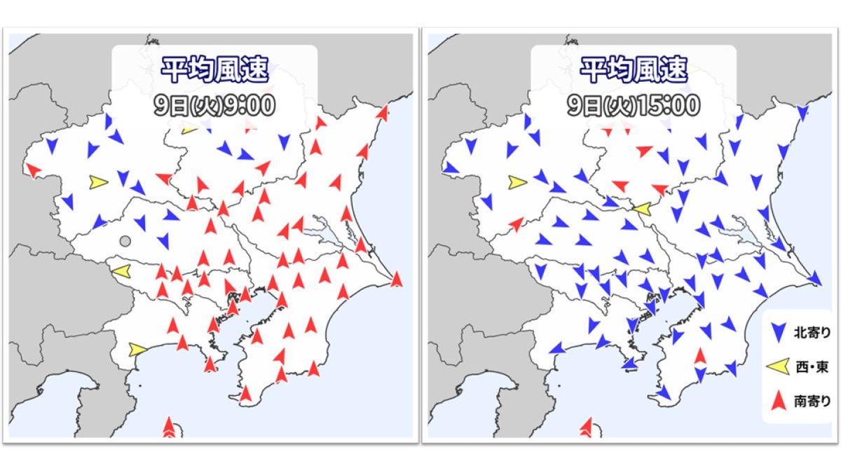 関東　雨の後は気温“急降下”　10日(水)朝は霜が降りるような冷え込みも