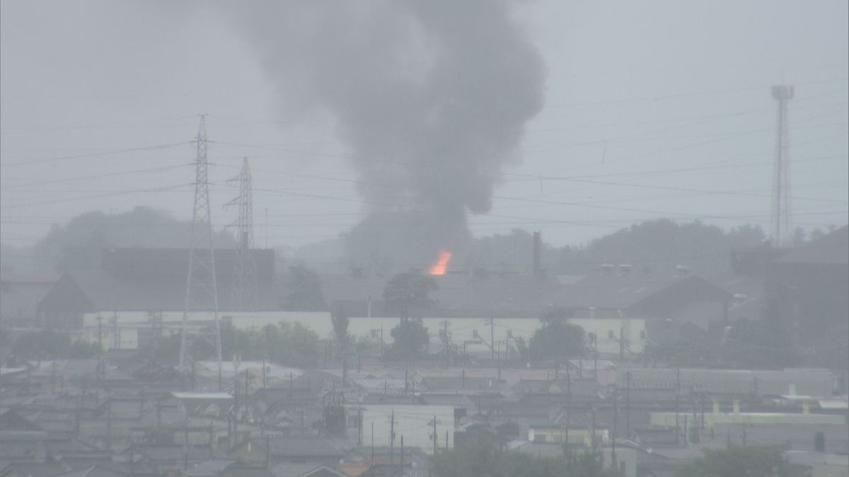 富山市田畑で建物火災