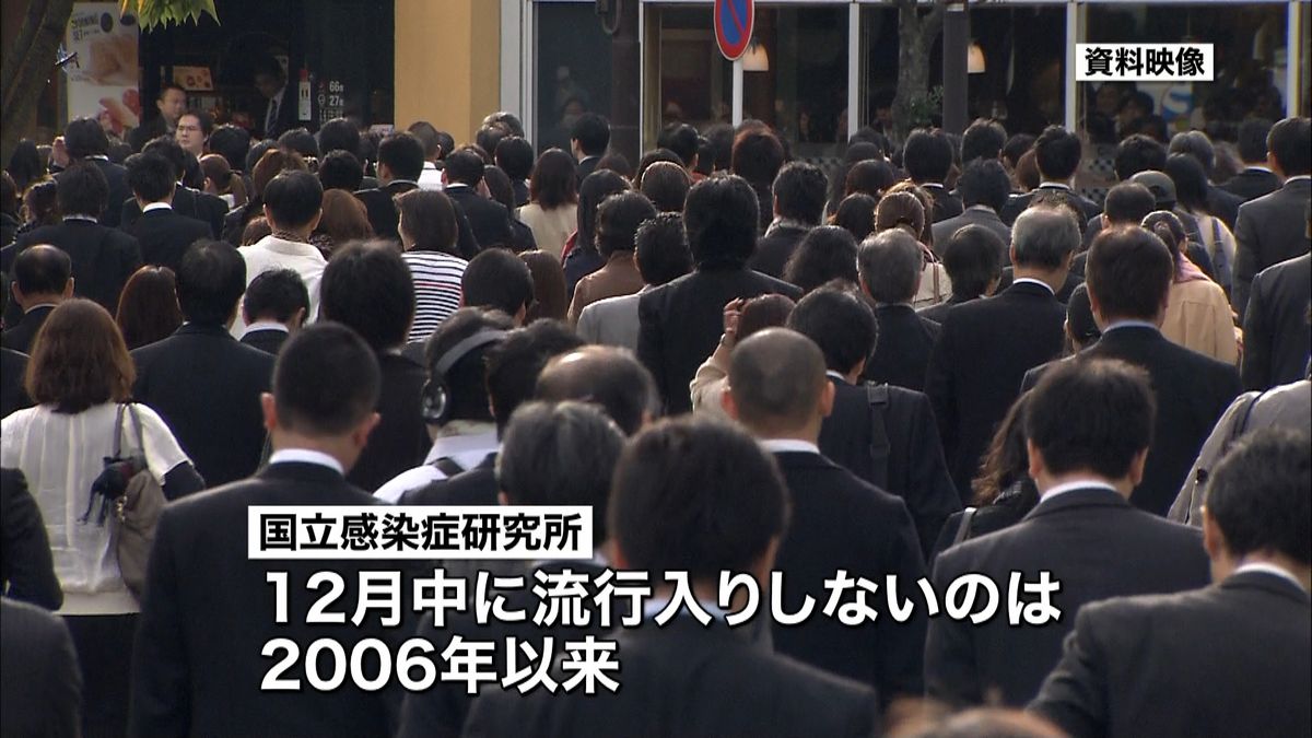 東京都が「インフルエンザ流行開始」を宣言