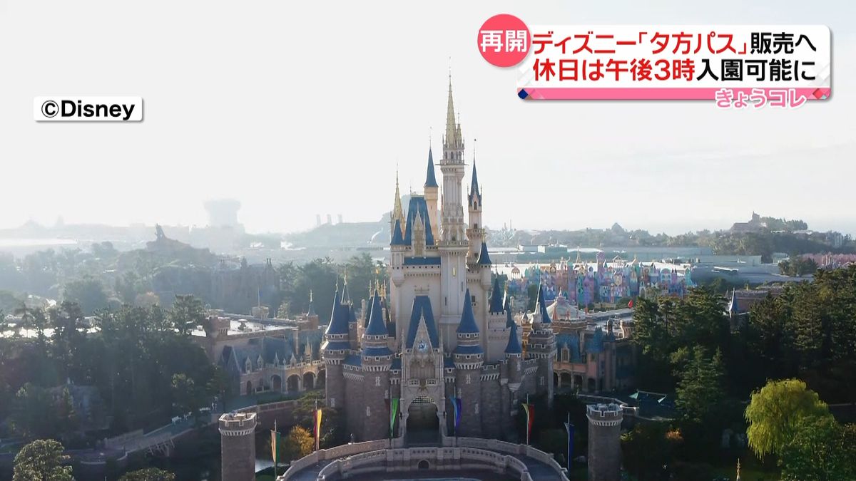 TDL＆TDS“夕方入園”パスポート　2年ぶりに販売再開